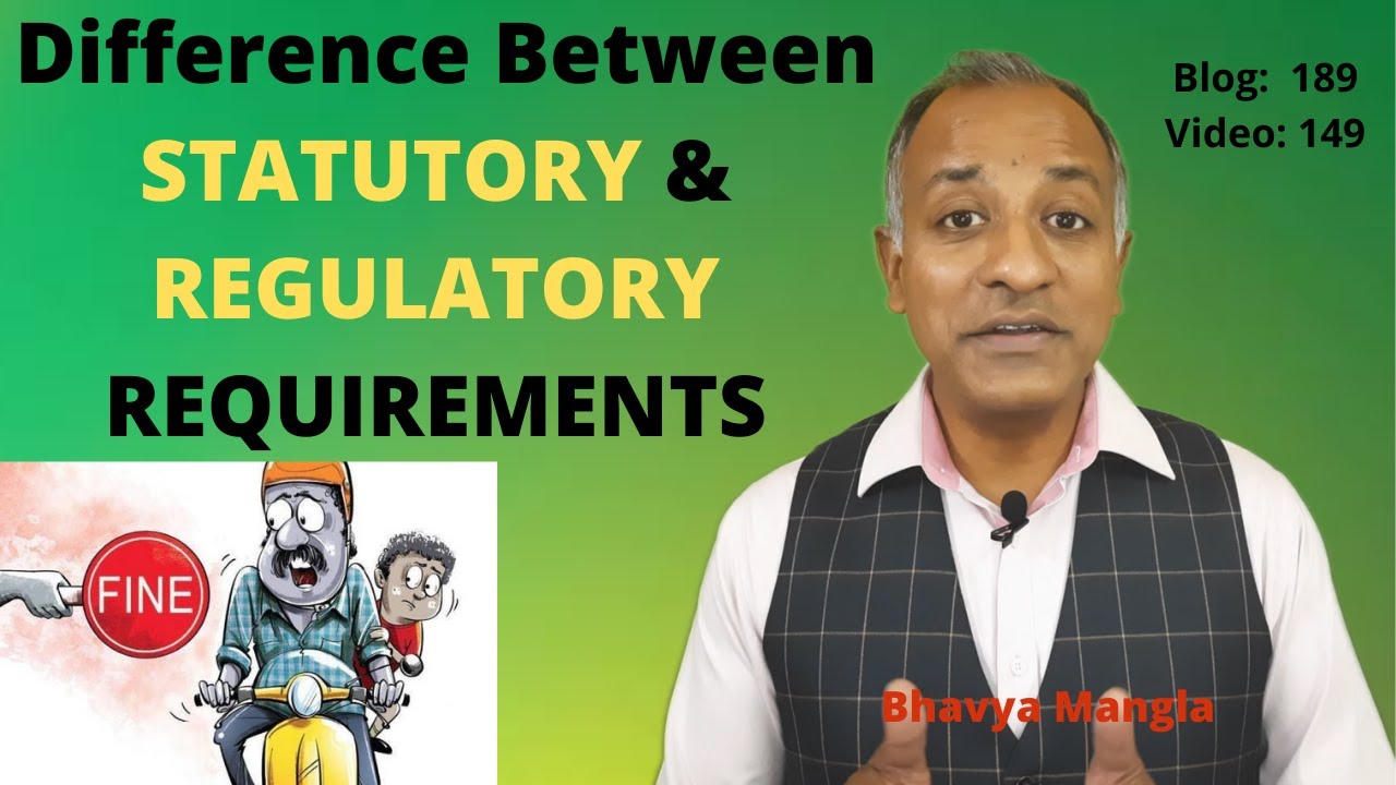 Difference Between Statutory and Regulatory Requirements | IATF 16949 | Bhavya Mangla | English