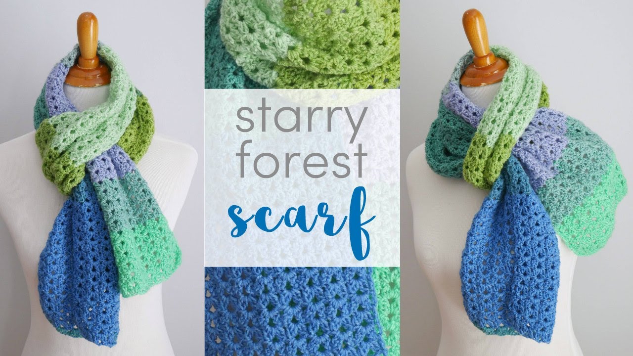 How To Crochet The Starry Forest Scarf