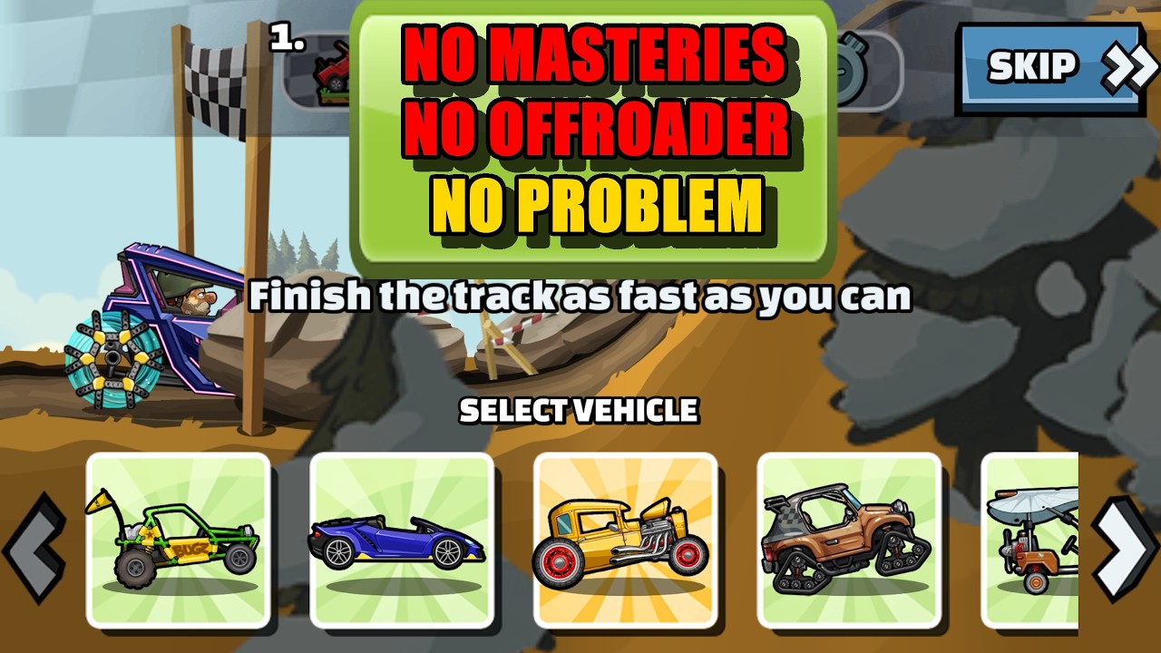 💯 NO MASTERIES NO PROBLEM ✅ (Wheelie Wonderland) - Hill Climb Racing 2