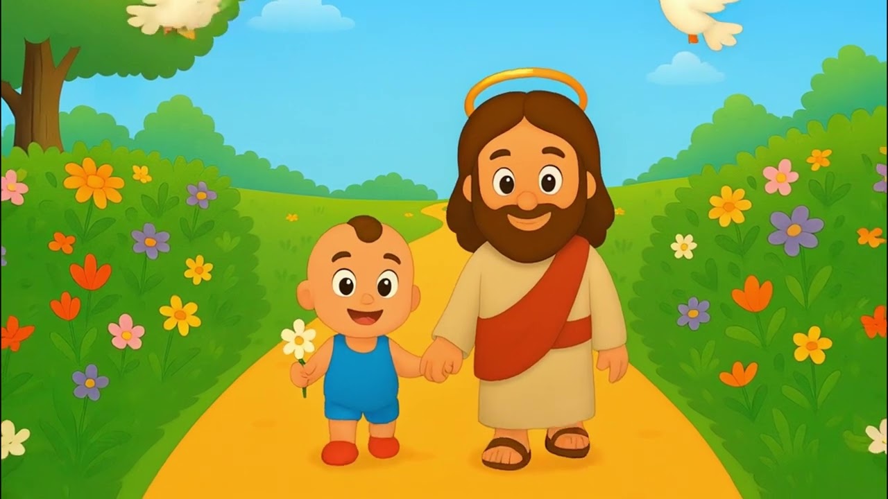 Teach your baby about Jesus| Papa Jesus loves me - Bright Baby