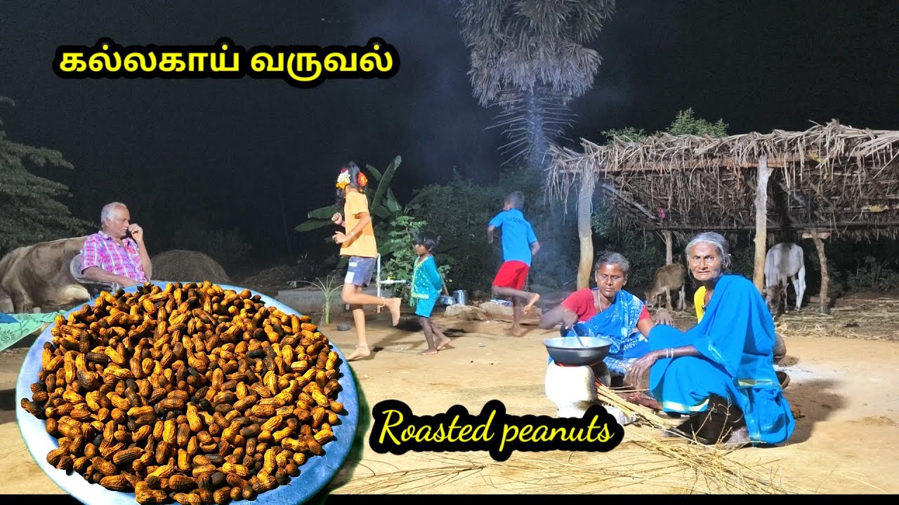 இரவு நேரத்து #கடலைக்காய் வறுவல் l #வேர்கடலை காய் வருவல் l #night time snacks recipes l #villagelife 