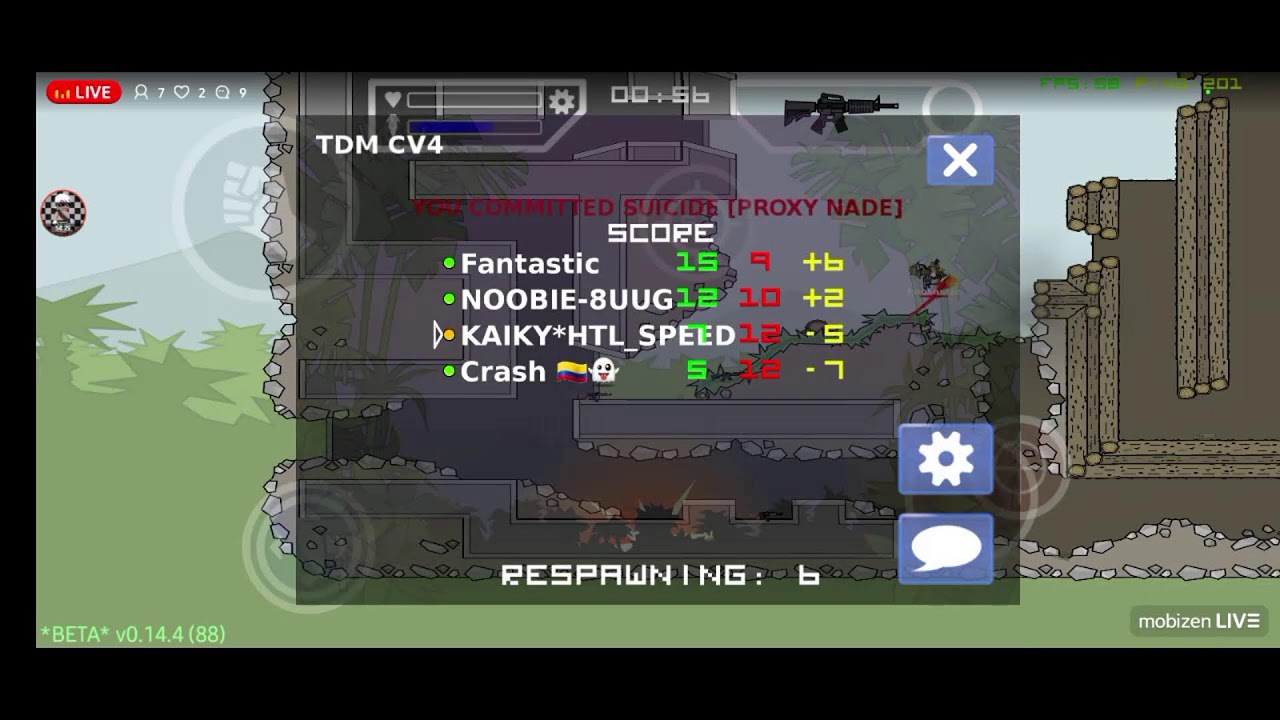 Mini Militia Classic Gameplay Kaiky Nível 13 no Rank