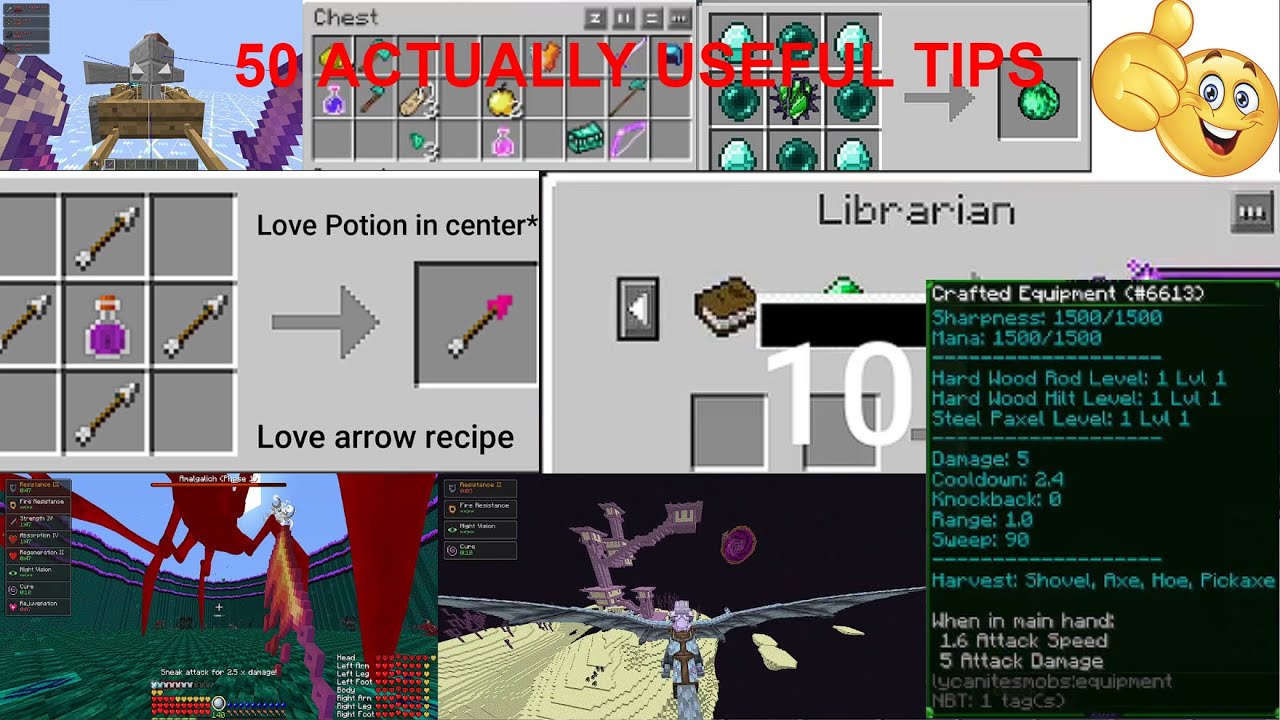 50 ПОЛЕЗНЫХ СОВЕТОВ, которые помогут вам стать лучшим игроком! [RLcraft 2.9.3]