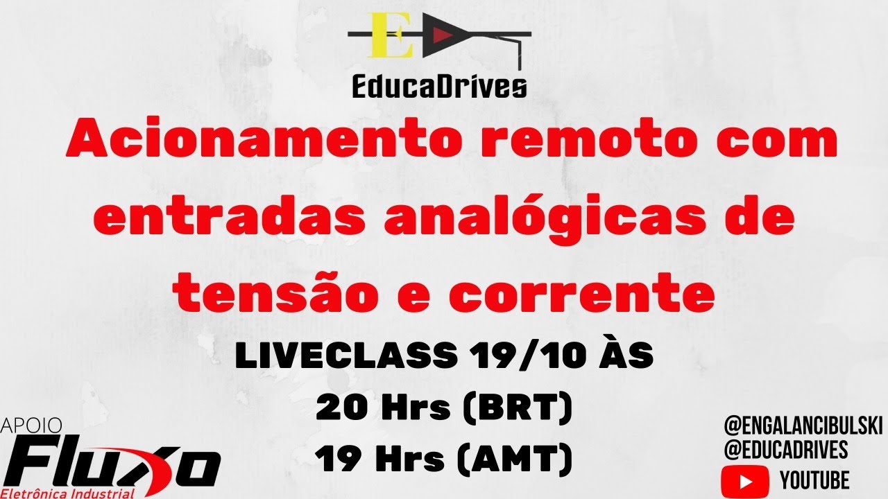 ACIONAMENTO REMOTO COM ENTRADAS ANALÓGICAS DE TENSÃO E CORRENTE