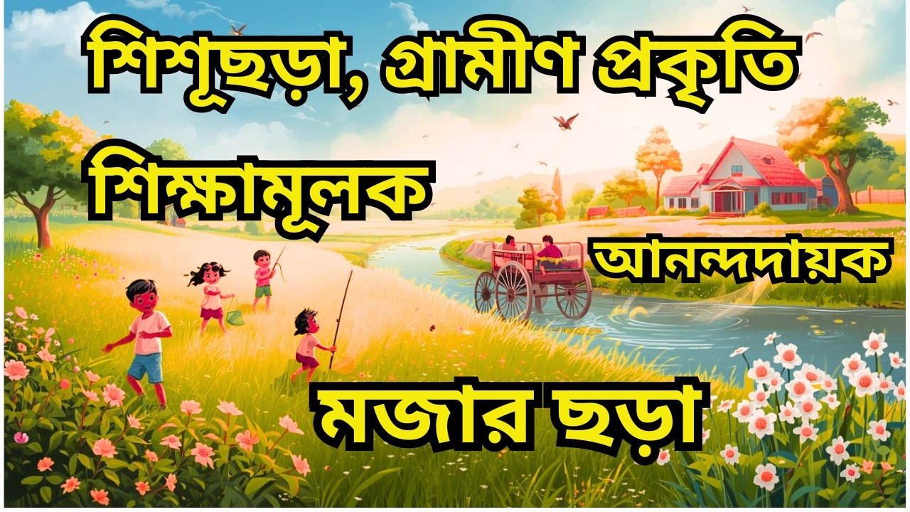 “ছন্দে ছন্দে গ্রামবাংলার সকাল-সন্ধ্যা শিশুদের জন্য আনন্দময় ছড়া ও প্রকৃতির গল্প#banglakidssong