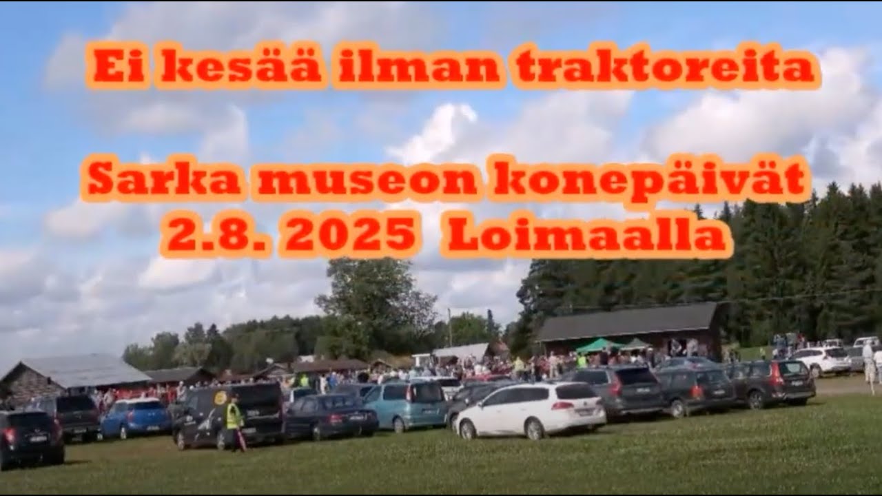 Sarka -museon konepäivä 2.8.2025 Loimaalla