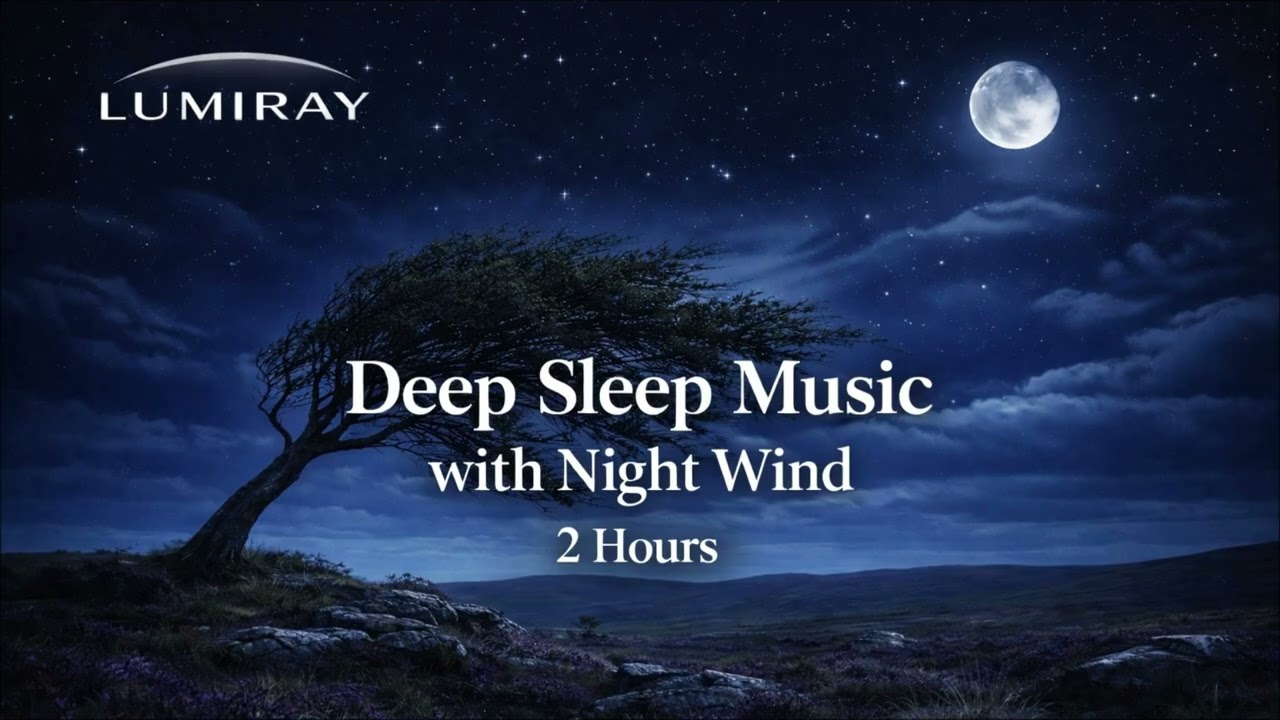 Deep Sleep Music with Night Wind | 2 Hours | Lumiray