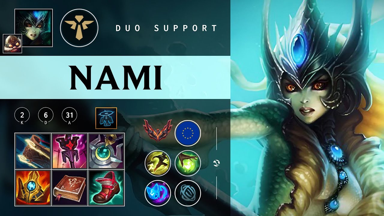 Nami Support vs Rell - EUW Grandmaster Patch 26.02