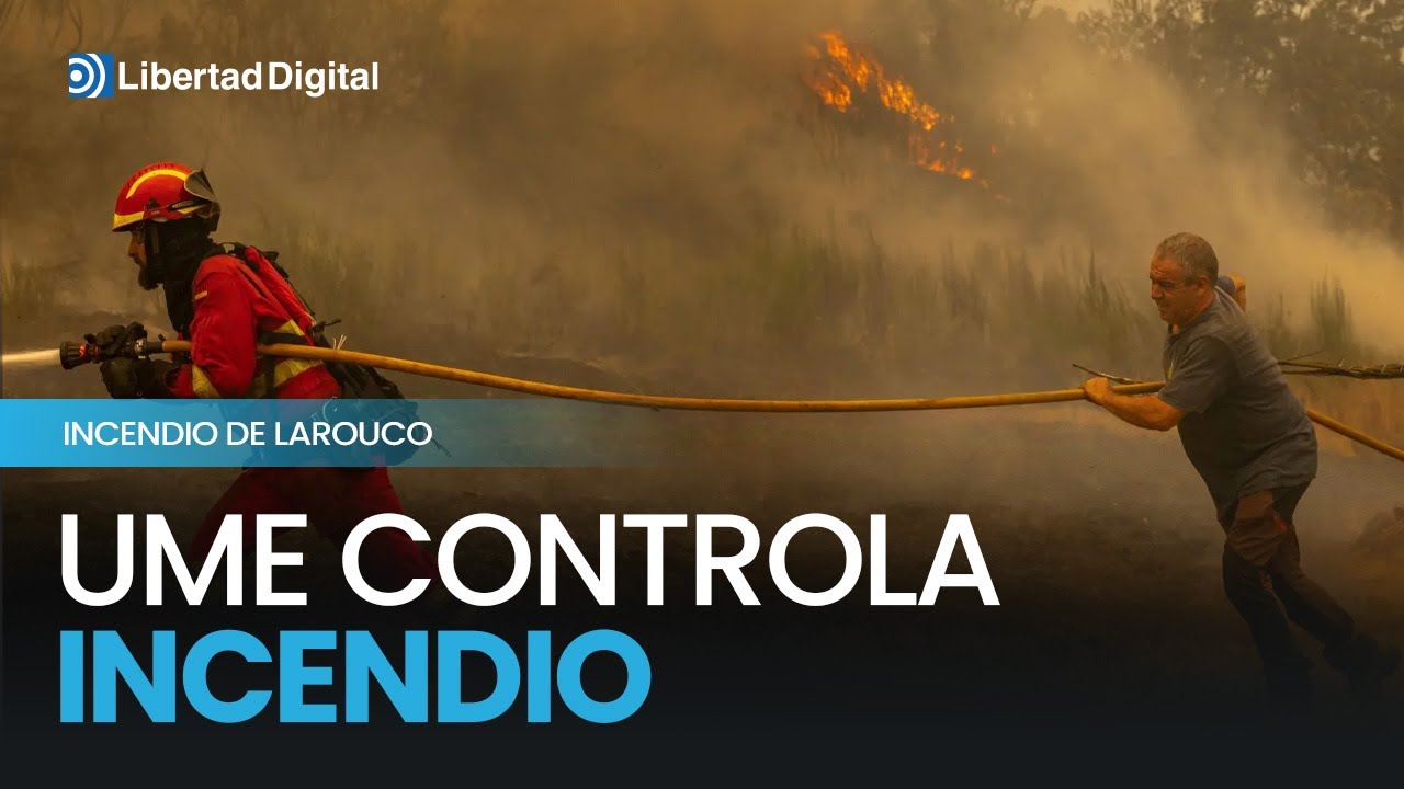 La UME utiliza fuego técnico para proteger poblaciones en el incendio de Larouco