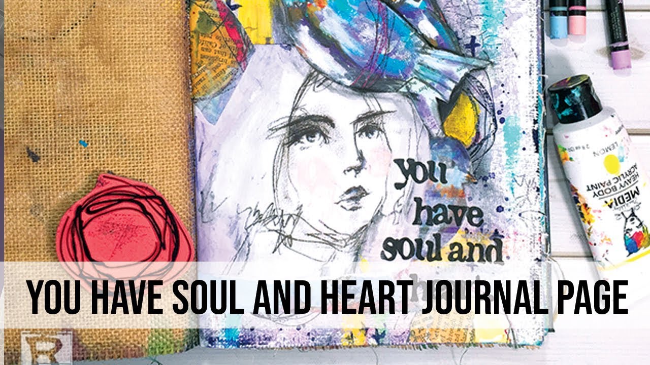 Dina Wakley Media Soul and Heart Journal Page