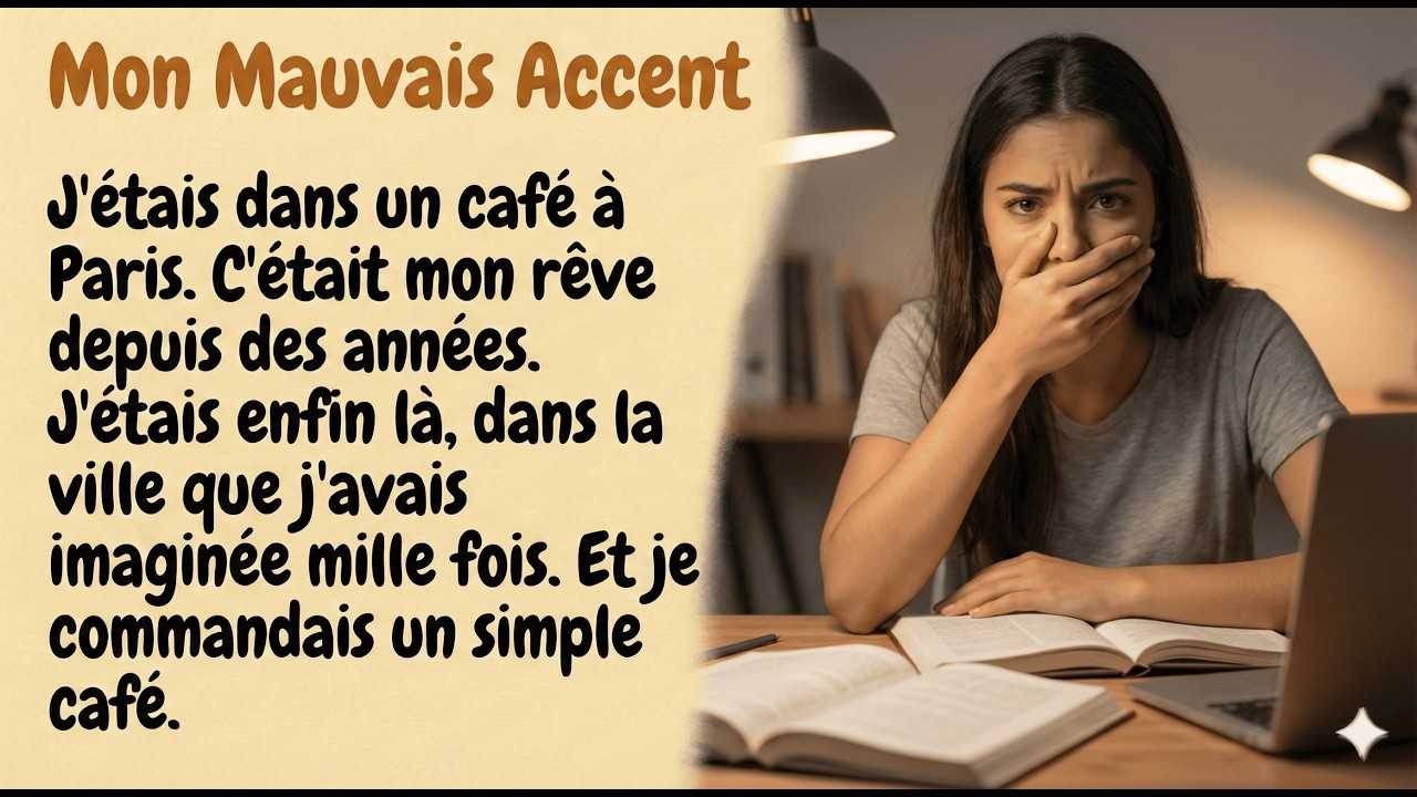 Je ne Peux pas Am&eacute;liorer mon Accent | French  Listening Practice (B1)