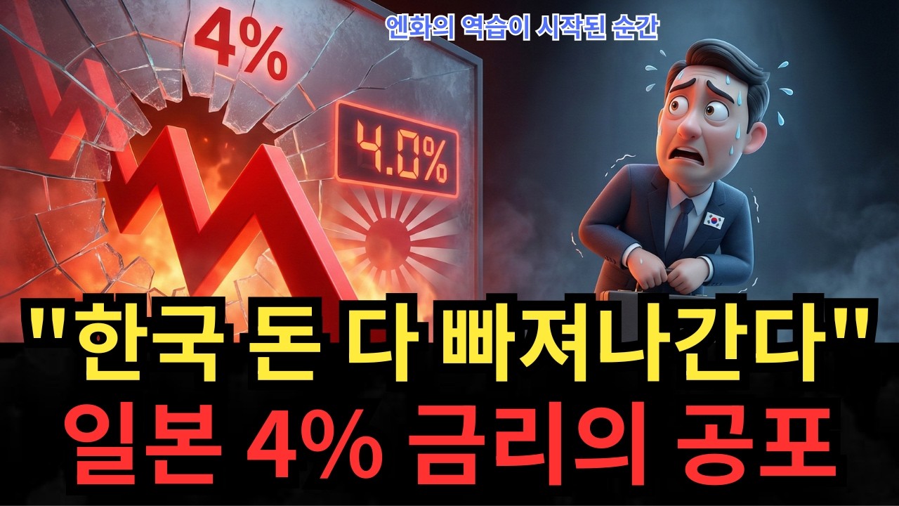 결국 터진 일본 금리 폭탄! 4% 돌파에 한국 경제가 벌벌 떠는 진짜 이유