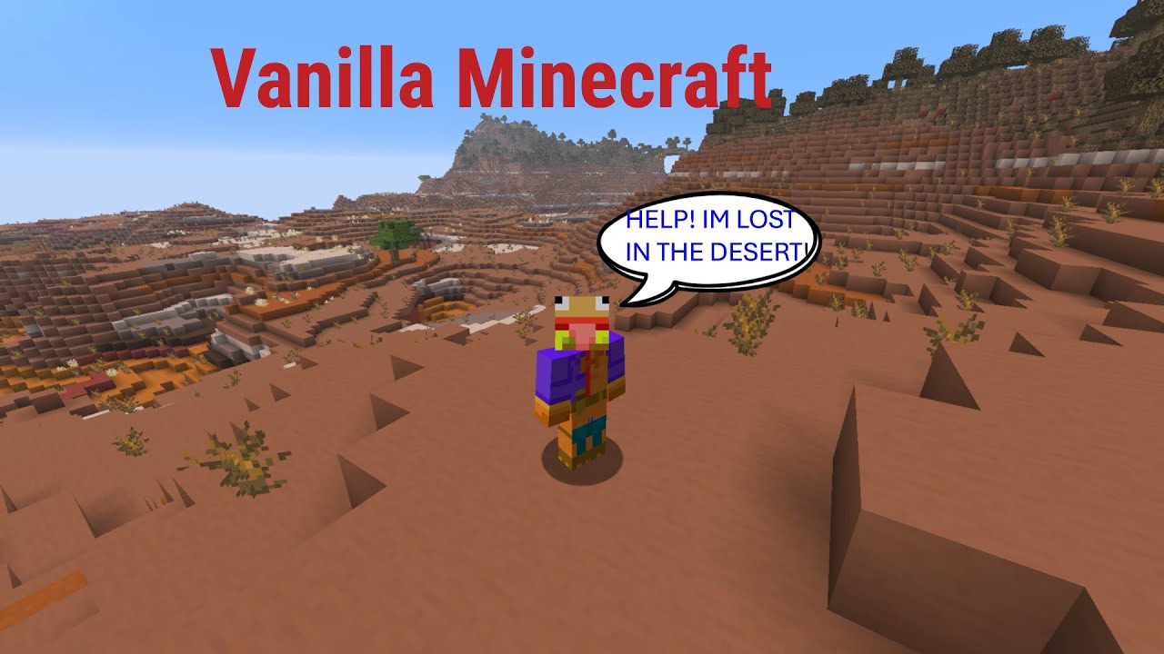 How I survived a night in the Desert : Vanilla Minecraft ep : 1