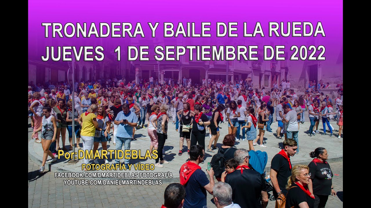 Tronadera y baile de rueda fin de fiestas. Cuéllar 2022