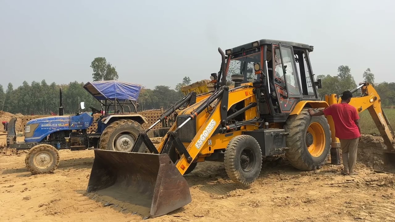 Escort jcb & sonalika tactor & Panvel mitti ghorai  day 38