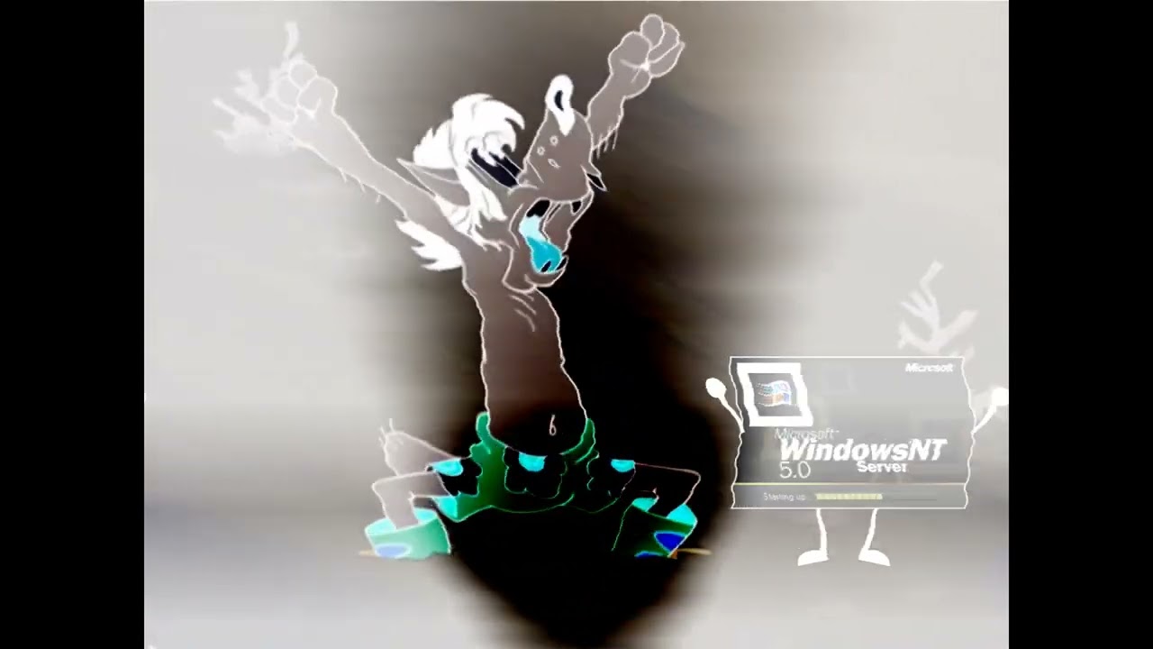 Soviet Cartoon Wolf vs Microshaft Winglows Version 1 Winter