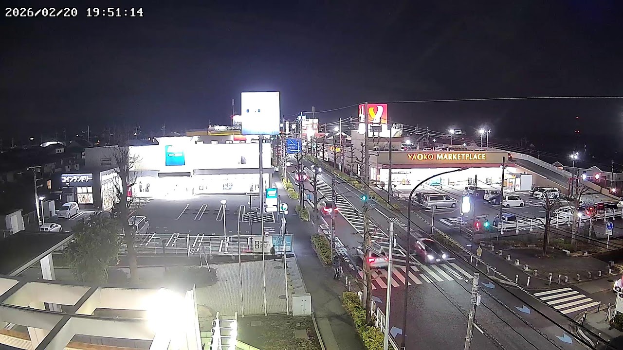 千葉県千葉市緑区おゆみ野中央バザール通りライブカメラ Chiba Chibashi Live camera.world.cam