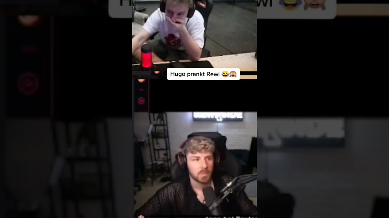 Hugo Prankt Rewi🤣😂🖖 #funny #funnyvideo #funnyshorts #stream #streamer #germany #prankvideo #pranks