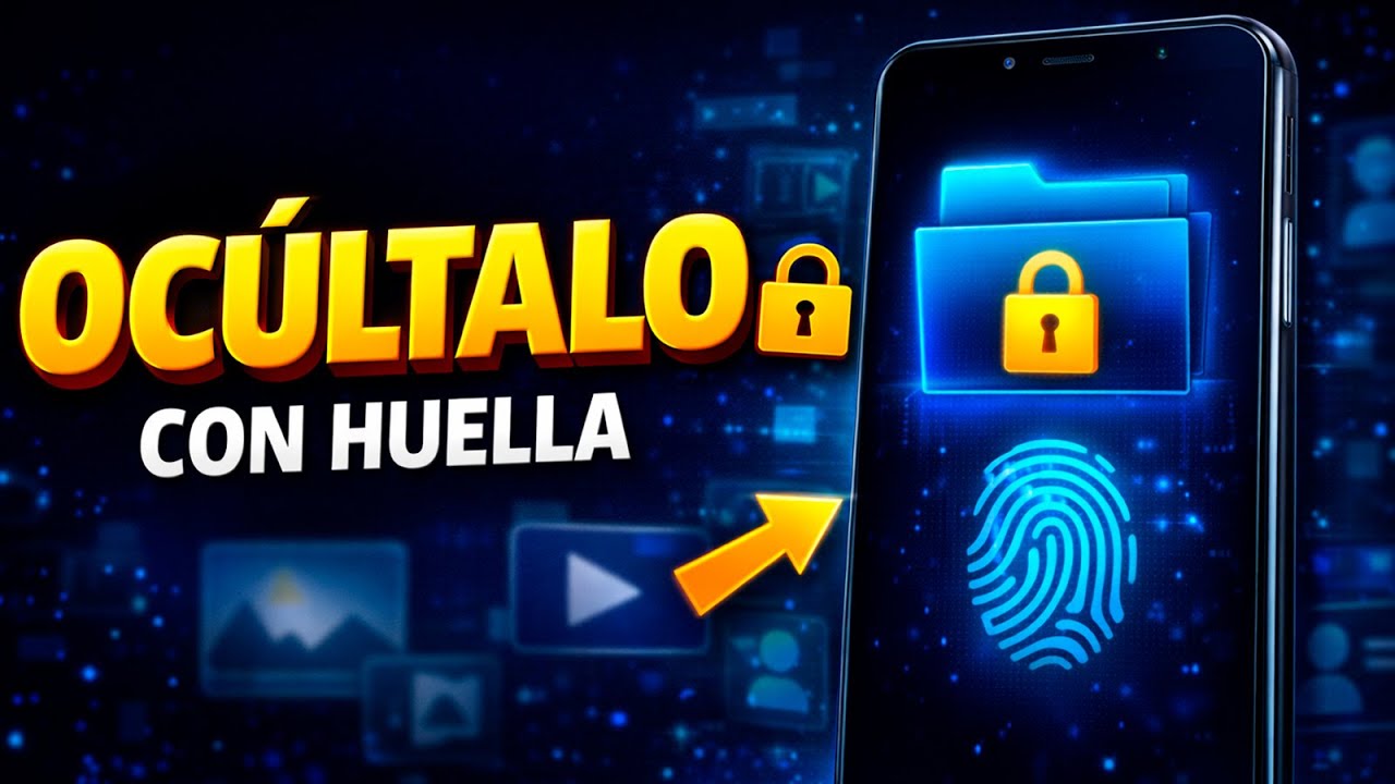 OCULTA FOTOS Y VIDEOS CON TU HUELLA DIGITAL 🔒 (CARPETA SEGURA)