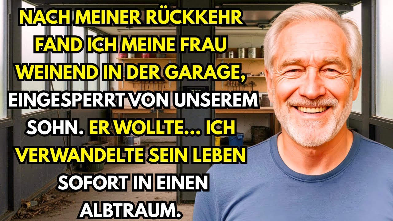 Zur&uuml;ck von Gesch&auml;ftsreise: Fand meine Frau in der Garage. Unser Sohn hatte sie eingesperrt.