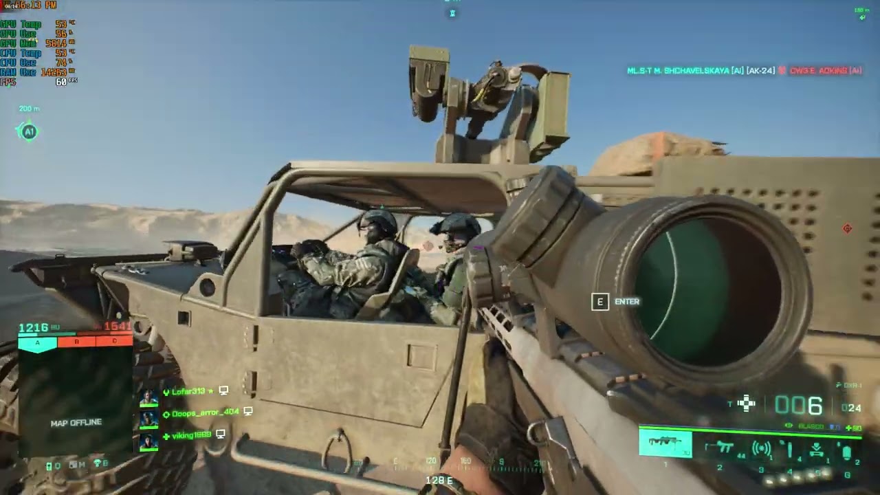 Battlefield 2042 AI Battle | RX 6600XT | Ryzen 3600x | 1080p Ultra Setting