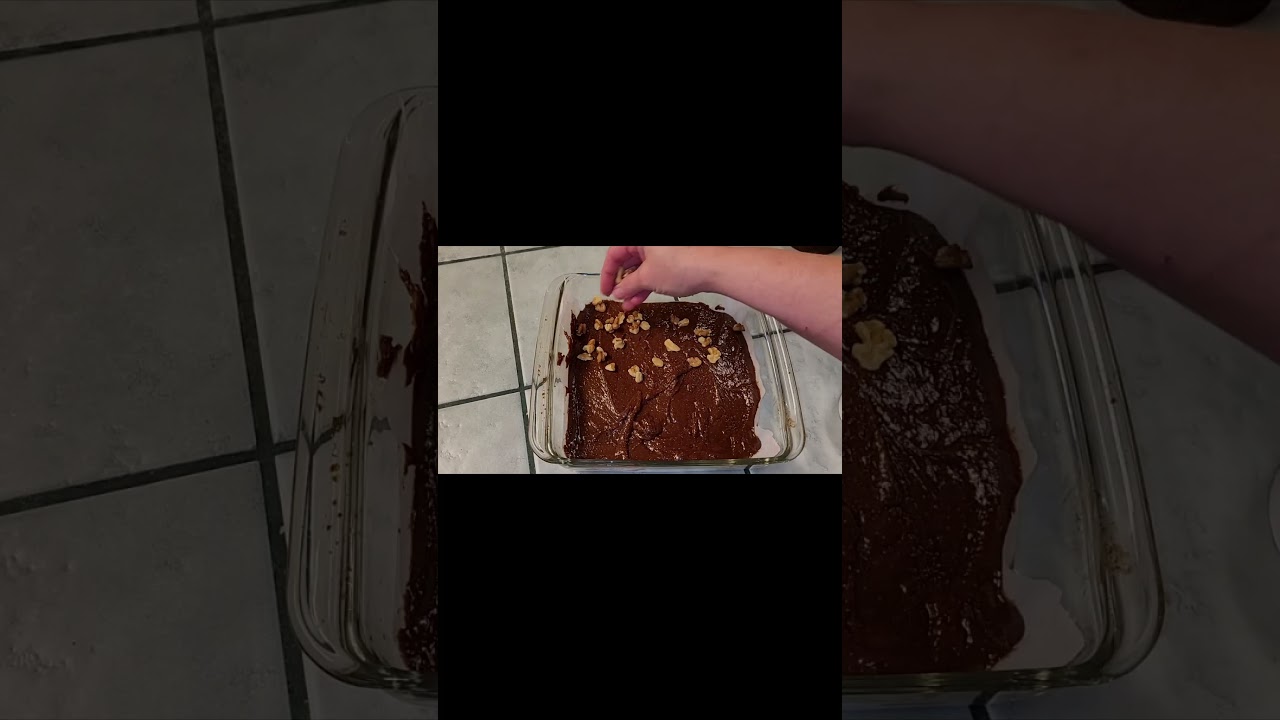 Nutella Brownies, Quick Chocolate Dessert, no added sugar #short #shorts