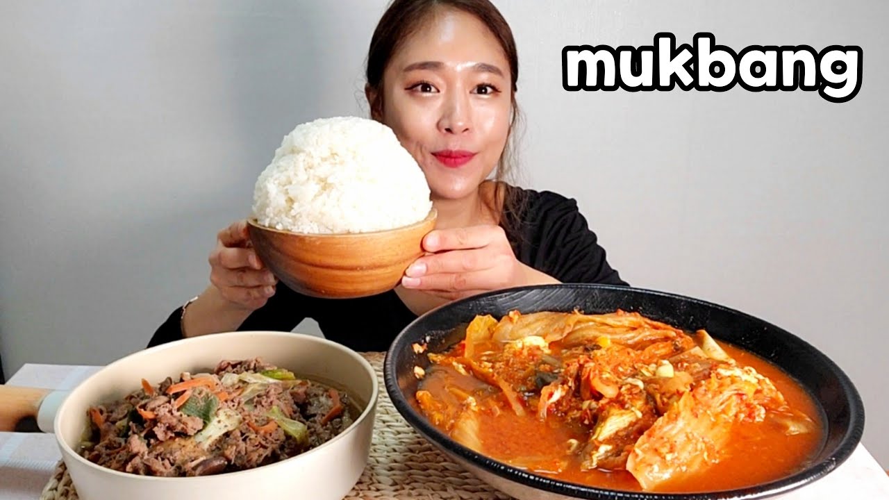 🥶 너무추운날 일다녀와서🔥뜨끈한 김치찌개에 소불고기🍚먹방 Korean Food Kimchi-Jjigae,Bulgogi Mukbang eating show