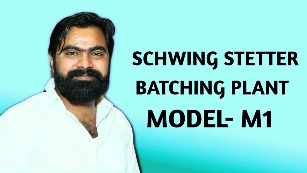 SCHWING STETTER BATCHING PLANT M1 | Batching Plant M1| RMC PLANT M1 PAN mixer| Construction Wisdom |