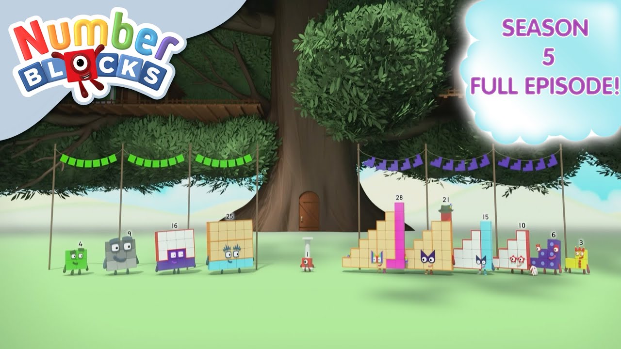 Steps Versus Squares 🟦 | Full Episode - S5 E22 | Learn to Count - Numberblocks