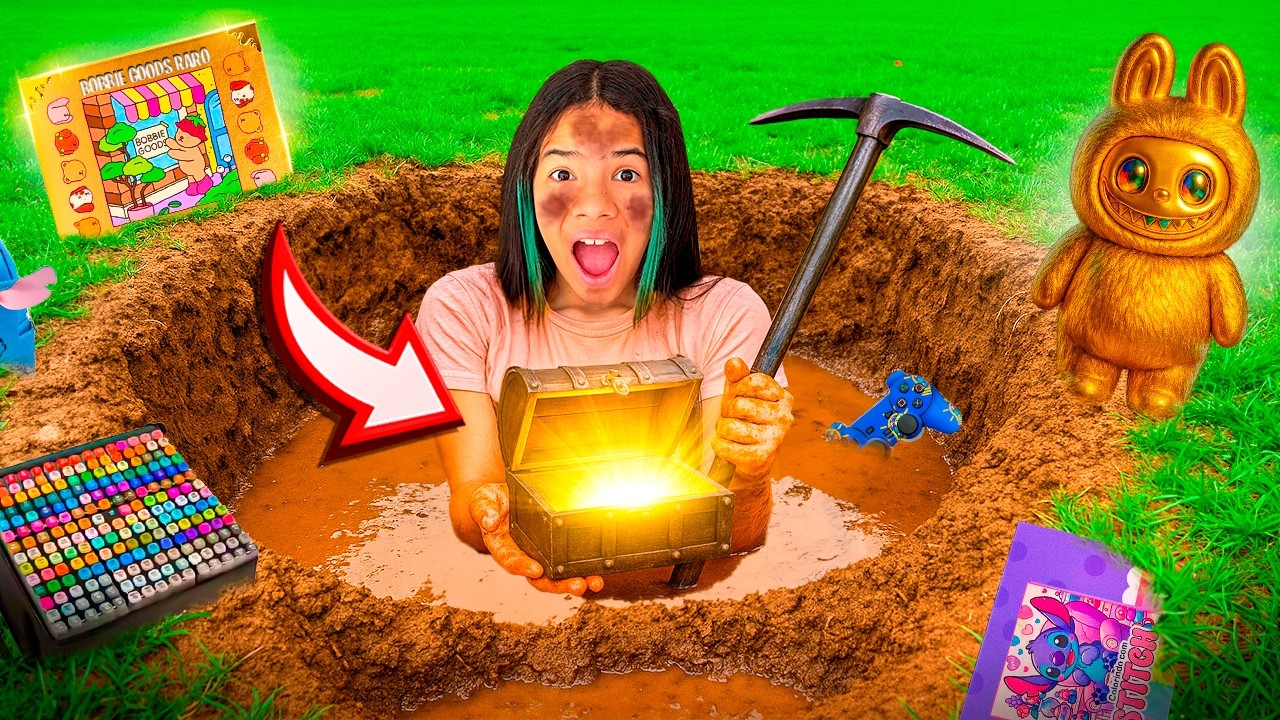REVELEI O QUE ENCONTREI DENTRO DO BURACO SECRETO *To com medo!