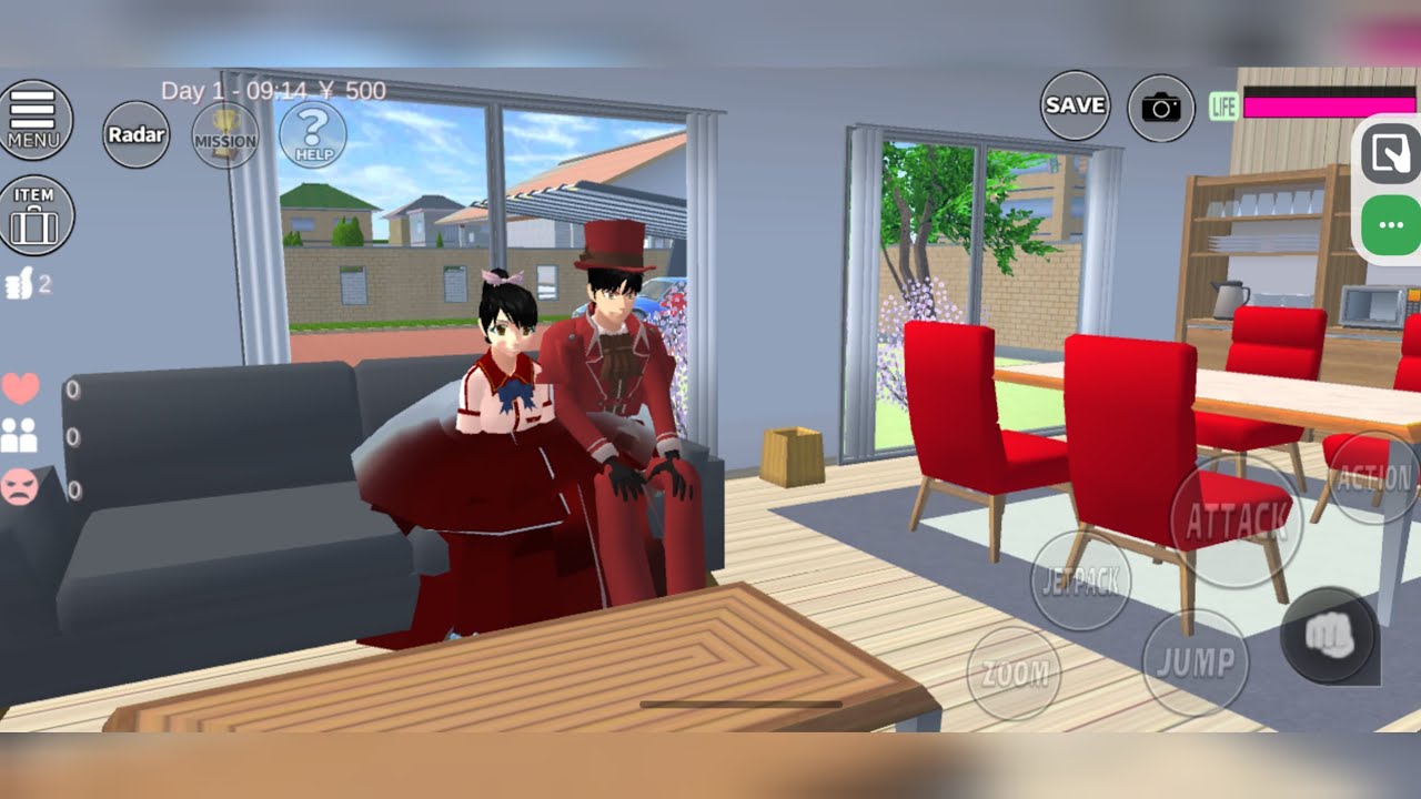 How to make Beautiful attractive beautiful Red princess Gown 👗🤩 in Sakura Simulator ❤️🥳