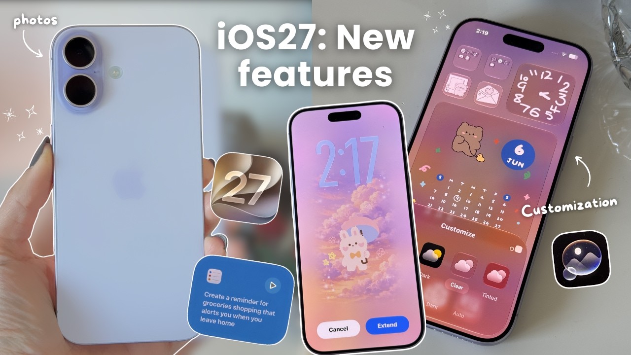 ☁️ iOS 27: Everything new you can actually use today | customization, liquid glass & more