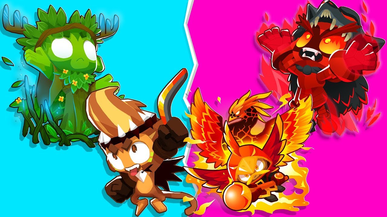 Bloons TD 6 - 4-Player Plants VS Zombies Challenge | JeromeASF