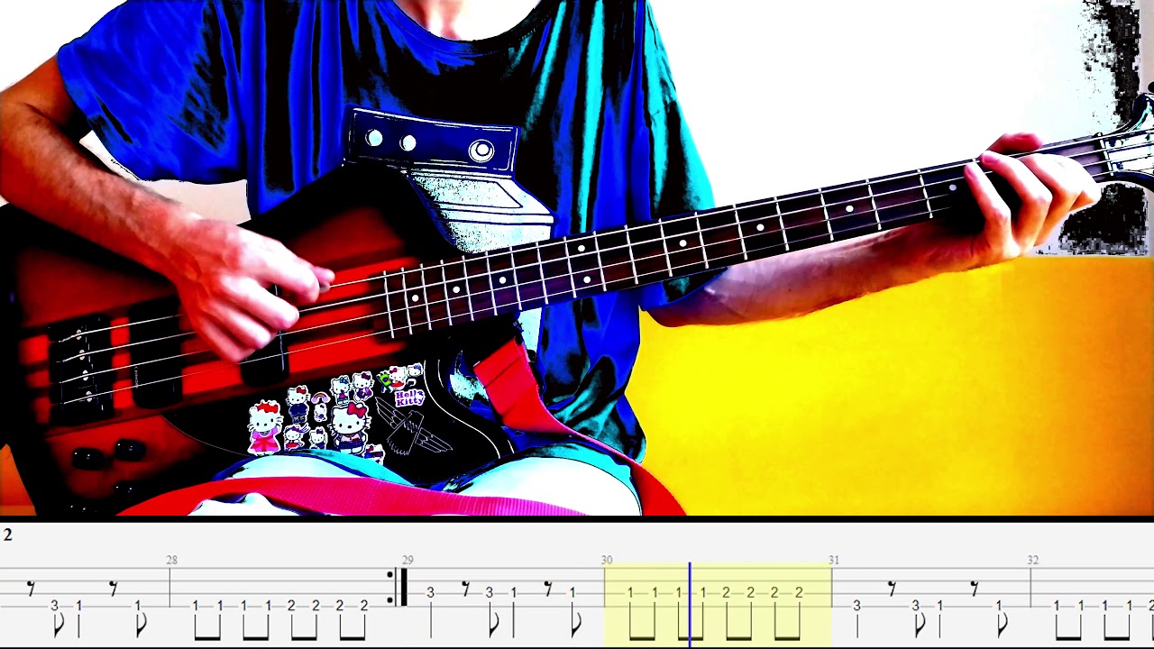 The Happening — Pixies — Bass cover with tabs (4k)