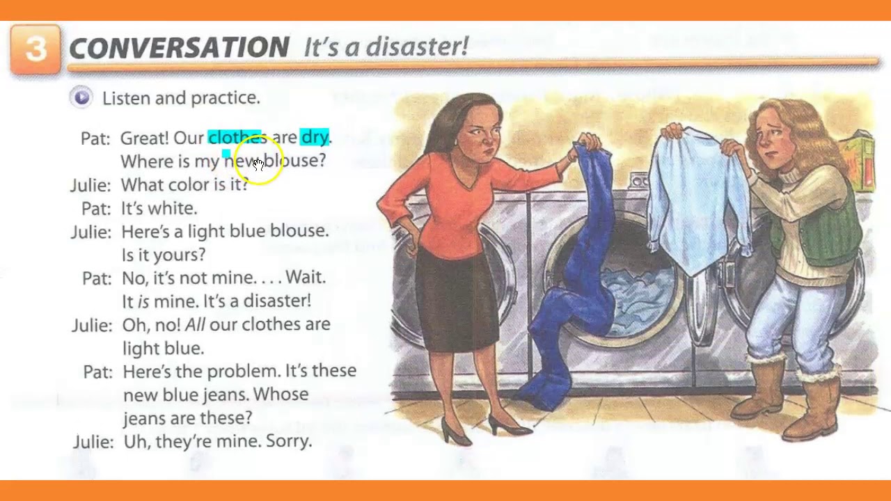 Interchange Intro Unit 4 Exercise 3  It's a disaster