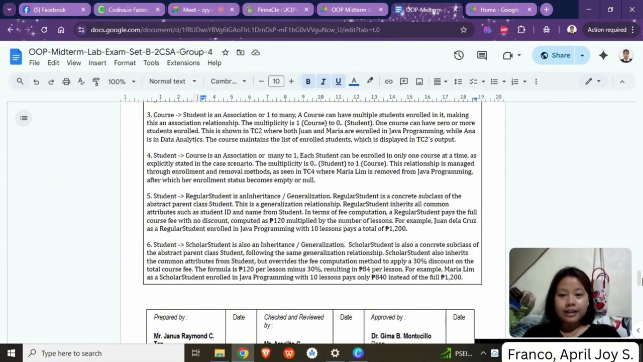 OOP MIDTERM LABORATORY EXAM (GROUP 4)