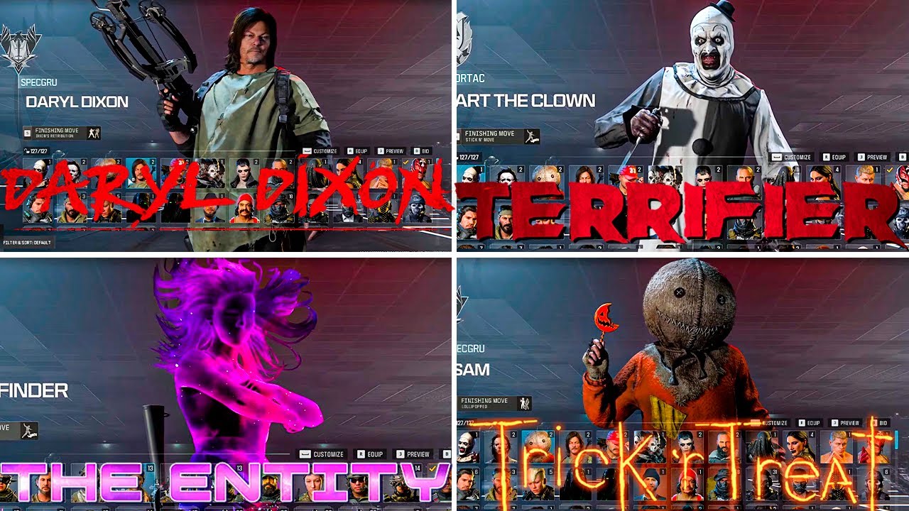 TODOS LOS BUNDLES INGAME TEMPORADA 6 ART TERRIFIER, DARYL DIXON y MÁS