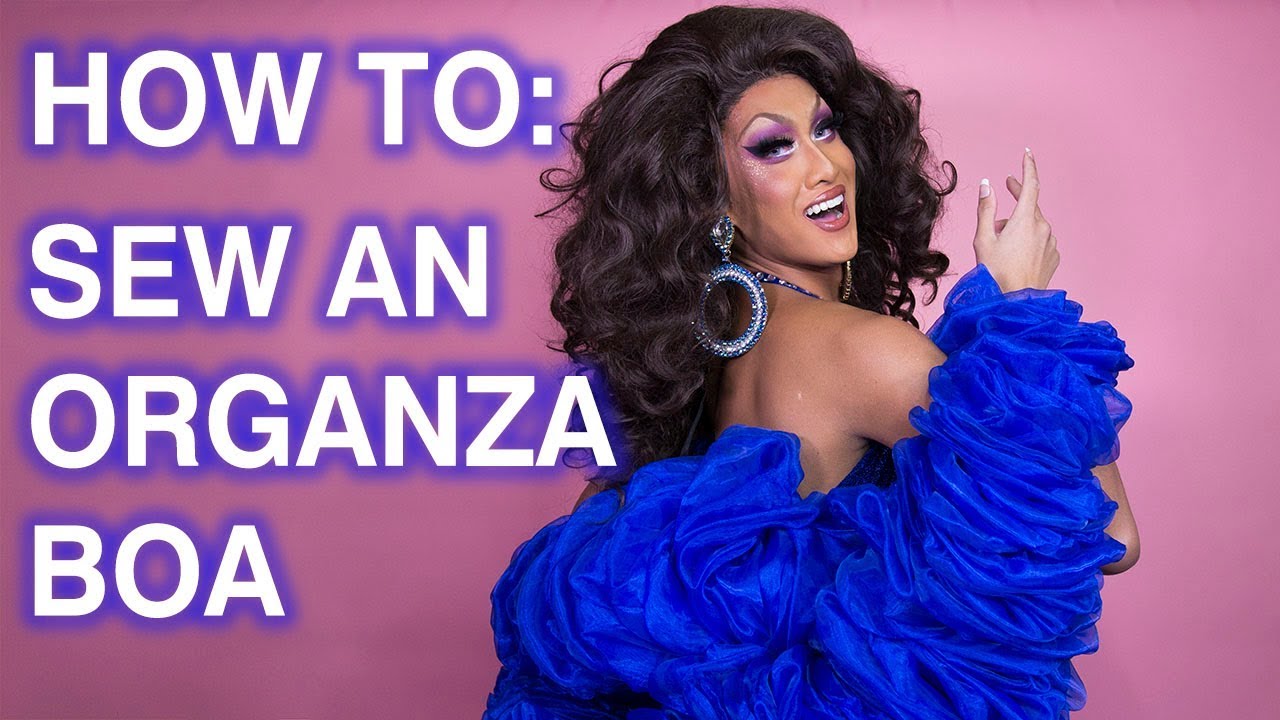 How To Sew A Ruffle Organza Fabric Boa!