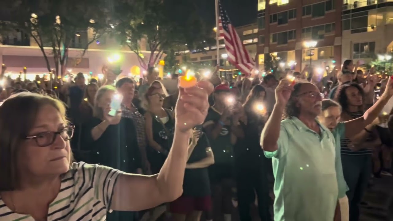 Charlie Kirk Vigil in Sugar Land, TX