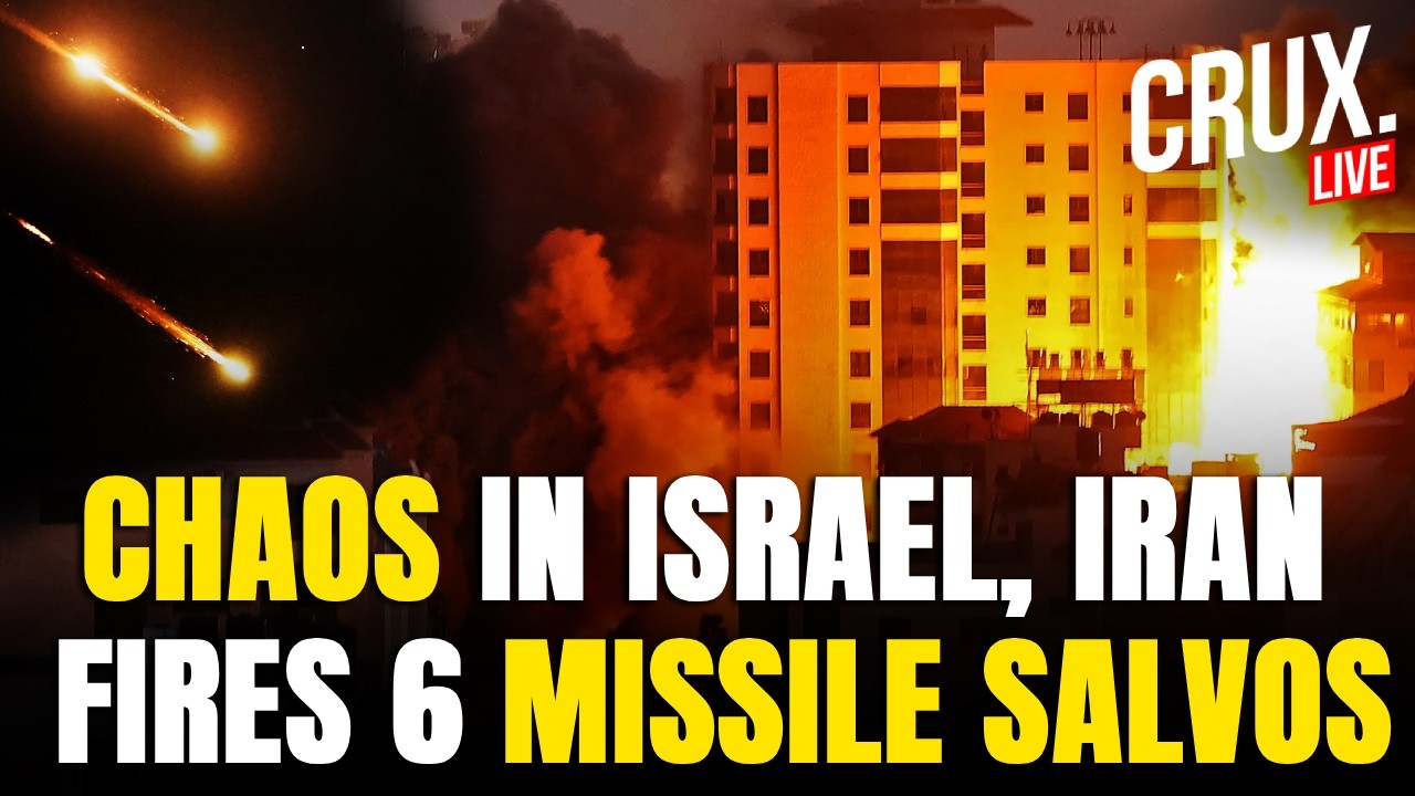 Live | Israelis Flee as Iran Fires 6 Missile Salvos in Two Hours, Cluster Bombs Hit Tel Aviv | IRGC