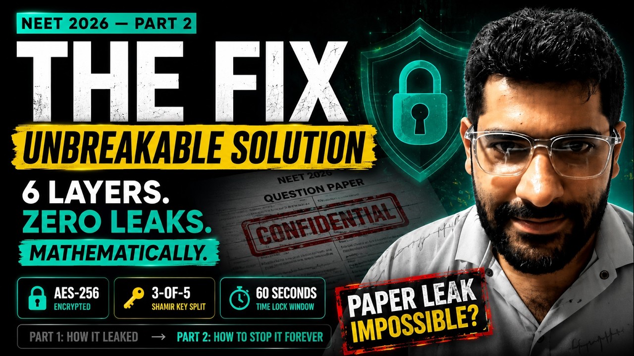I Designed a System That Makes NEET Paper Leaks Cryptographically Impossible