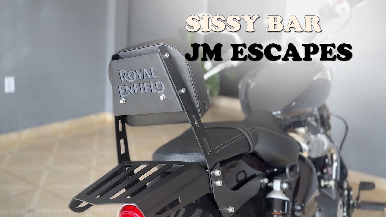 Sissy bar Jm Escapes  na Super Meteor 650 - Montagem e review completo