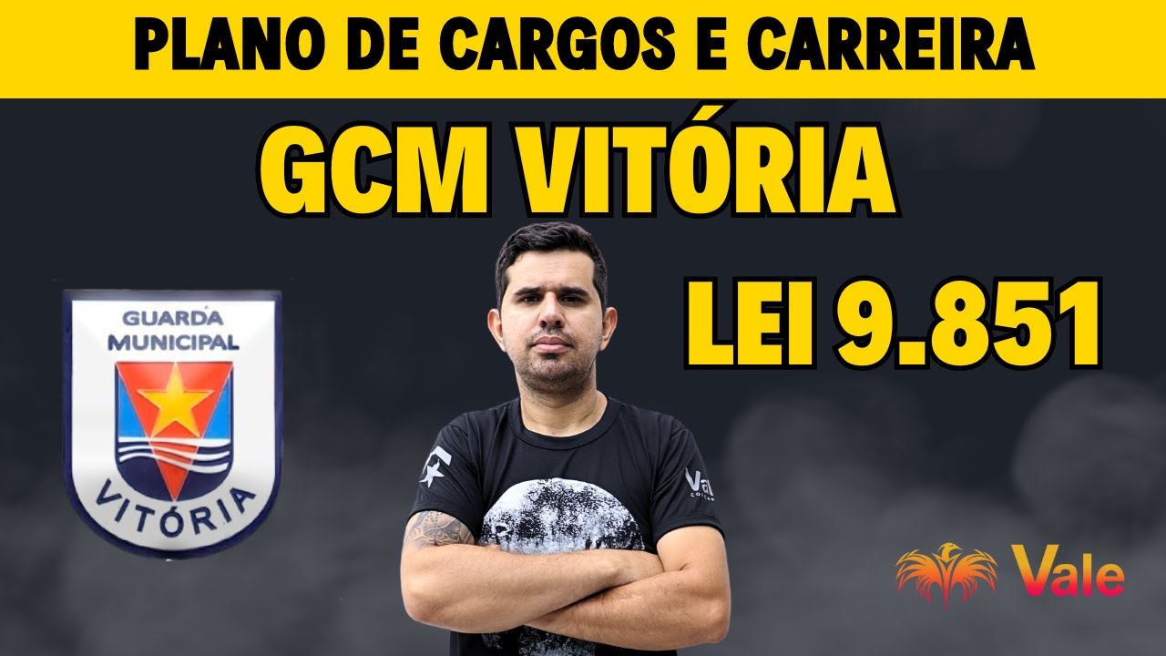 Lei 9851 GCM Vitória Plano de Cargos e Carreira