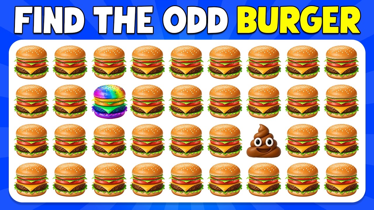 Find the ODD One Out - Fast Food Edition 🍔 | Easy, Medium, Hard, Impossible - 50 levels
