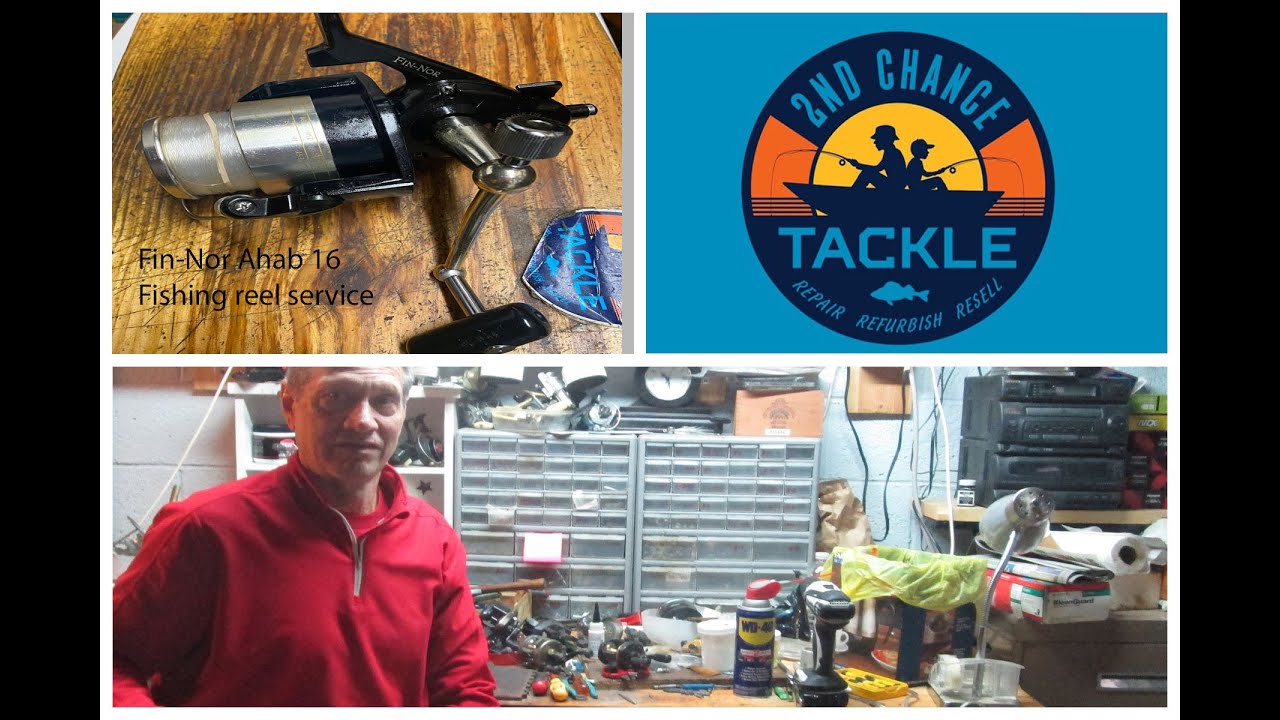 Fin Nor Ahab 16 fishing reel how to take apart and service