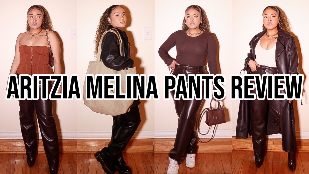 ARE THE ARITZIA MELINA PANTS WORTH IT? (HOW TO STYLE LEATHER PANTS) | SHALYNN