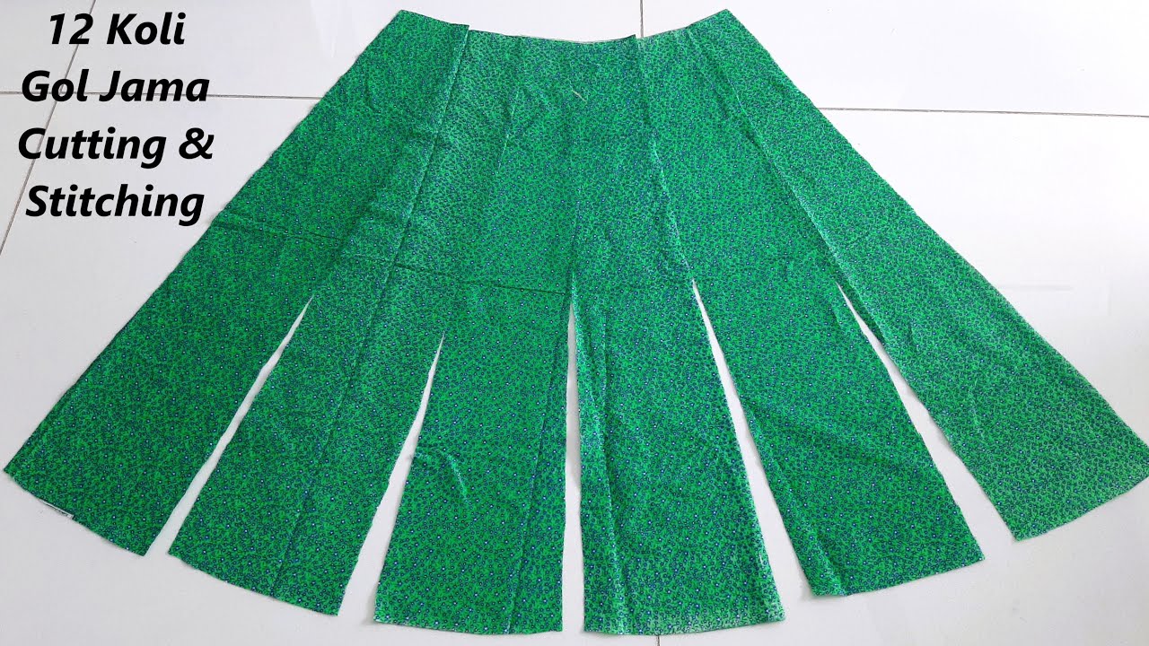 ১২ কলির গোল জামা কাটিং ও সেলাই একবার দেখলে যে কোন বডির মাপে বানাতে পারবেন❤️12 Panels Gol Jama