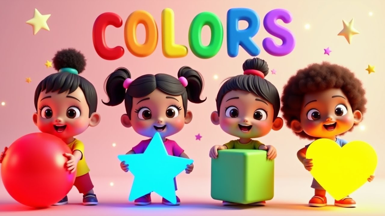 Color Song  Learn Red, Blue, Green & Yellow| @LuluTunesOficial Nursery Rhymes & Kids Songs