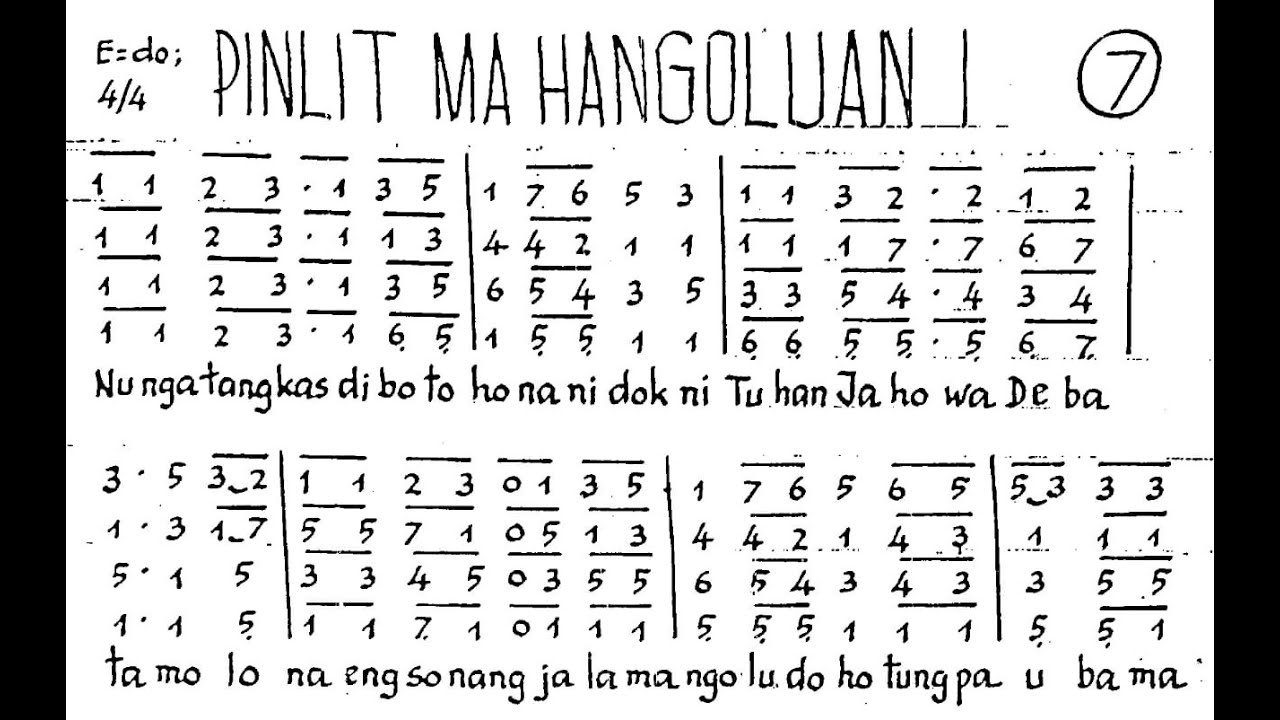 PILLIT MA HANGOLUAN I - KOOR YANG MELEGENDA DARI ZAMAN KE ZAMAN