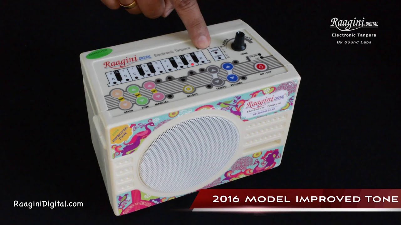 Raagini Digital Electronic Tanpura : 2016 Model, Improved Tone